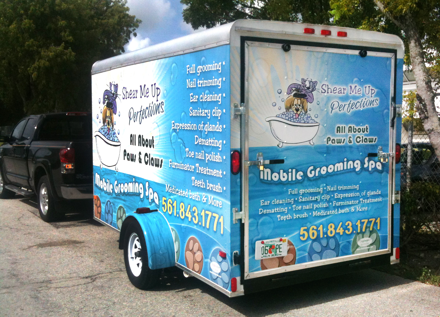 Professional full vehicle wrap on a van